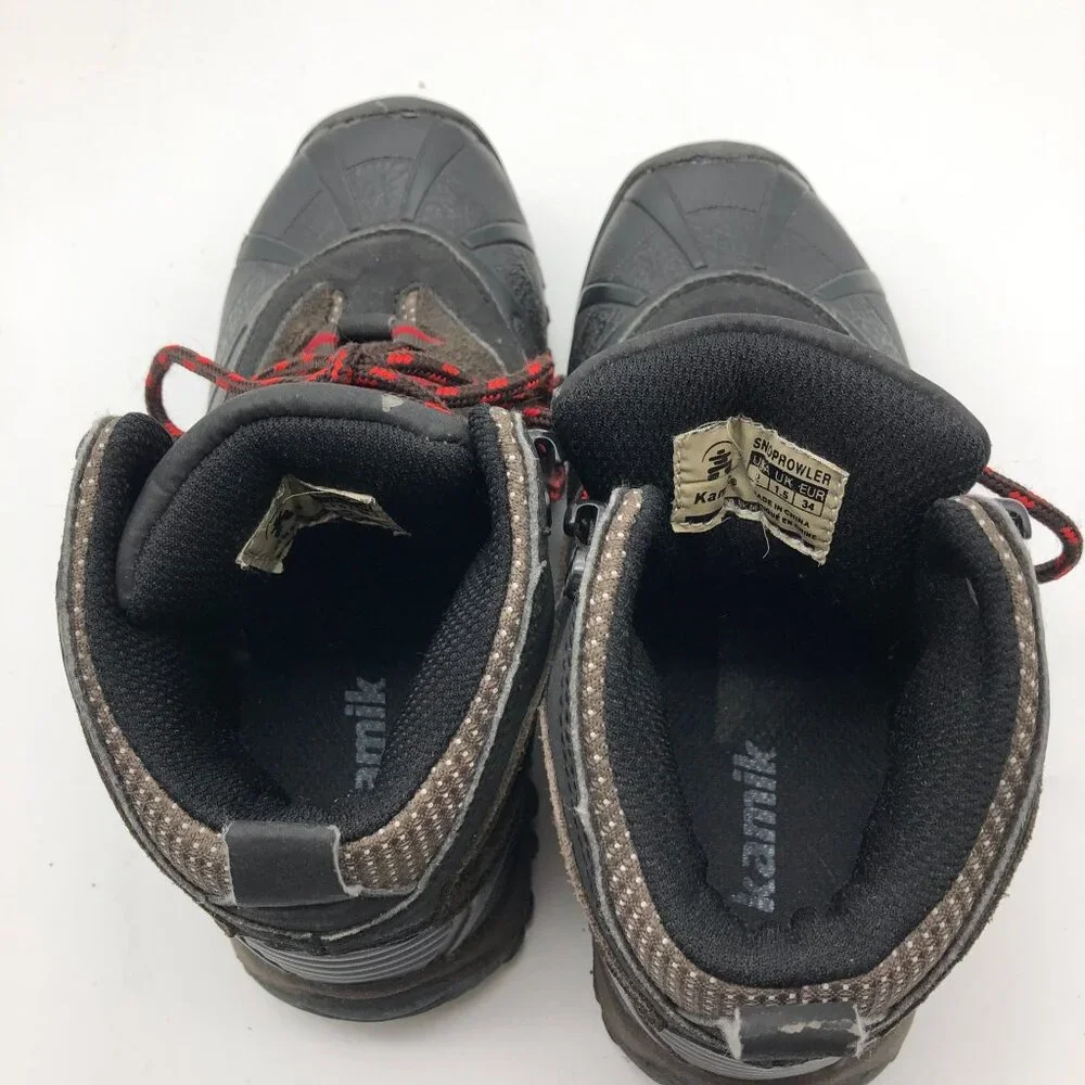 Kamik‎ Little Kids Size 2 Hiking Boots Snow Boots Brown Outdoors Non Slip Shoes